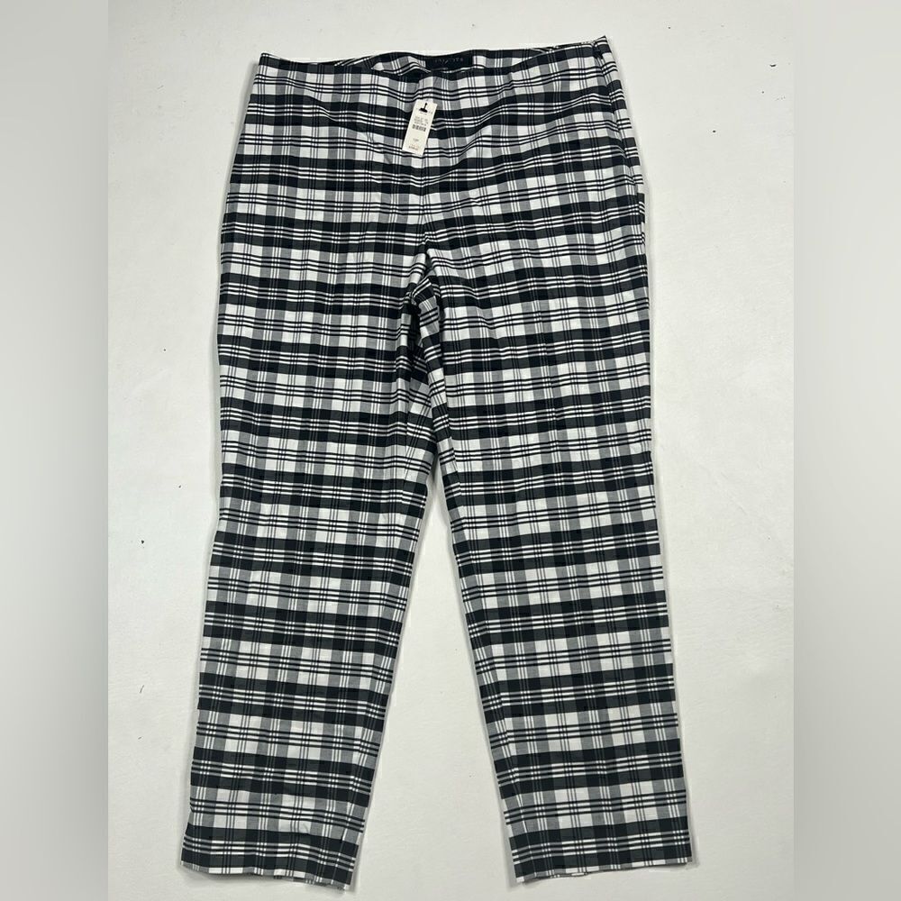 Talbots | NWT High Rise Plaid Petite Pants with Side Zipper